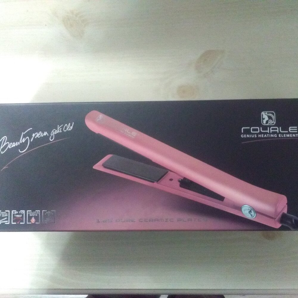 ROYALE HAIR STRAIGHTNER FLAT IRON HEATING ELEMENT-1.25 " PURE CERAMIC PLATES-NEW